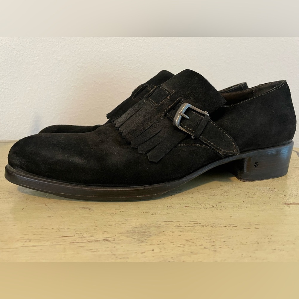 john varvatos collection Made in Italy Buckle Kiltie Loafer in Black Size 11